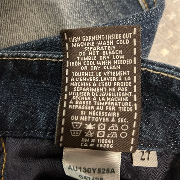 7FOR ALL MANKIND A POCKET FLARE DISTRESSED JEANS 27 - Picture 9 of 9